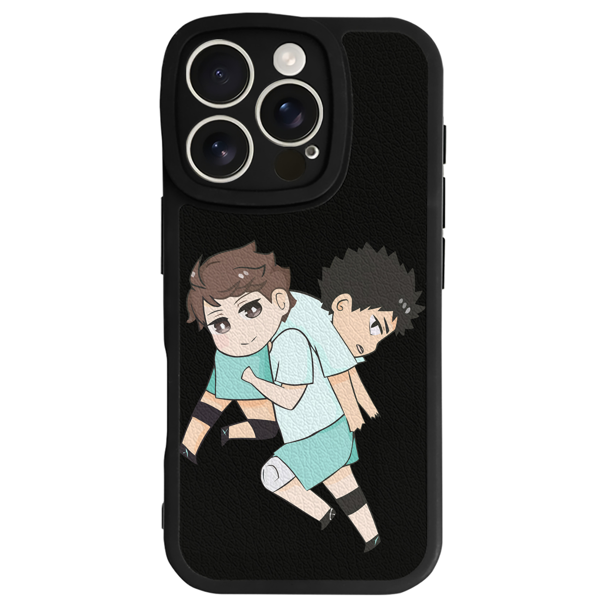 （画像用） ハイキュー!! Haikyu!! 【iPhone 16シリーズ対応】シリコンスマホケース（レザー調） 材質：シリコン
